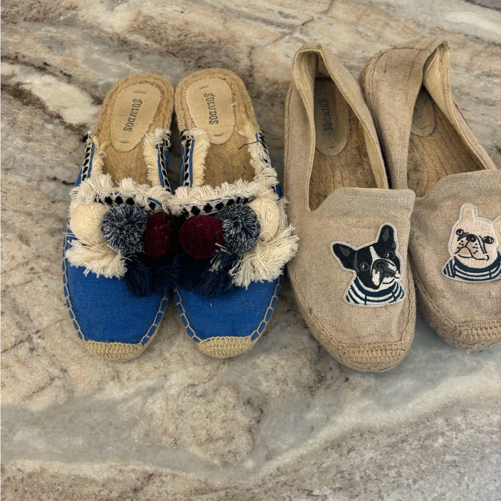 Two pairs of women’s Soludas shoes in good condition